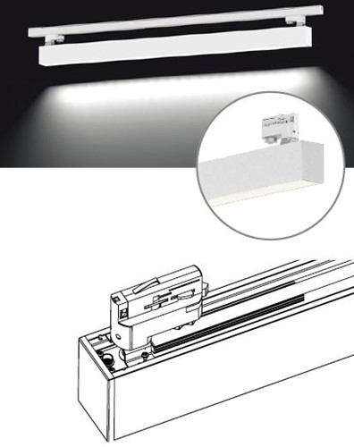 Pragmalux Skyline track adaptor set met DALI zwart-2