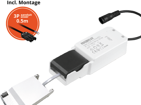 Pragmalux Essence G2/UGR LED Driver 9-15W 200-330mA incl. 3P Aansluitsnoer