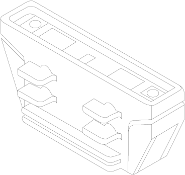 3-Fase Rail Elektrische Koppelstuk Zwart 