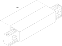 3-Fase Rail Middenvoeding Grijs 