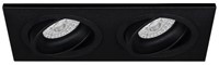 Pragmalux Inbouwspot Boxy 2V Kantelbaar Zwart RAL9004 - Incl. GU10 Fitting