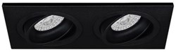 Pragmalux Inbouwspot Boxy 2V Kantelbaar Zwart RAL9004 - Incl. GU10 Fitting