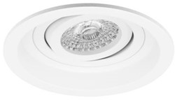 Pragmalux Inbouwspot Dome Rond Verdiept Kantelbaar wit RAL9003 - Incl. GU10 Fitting