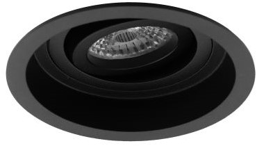 Pragmalux Inbouwspot Dome Rond Verdiept Kantelbaar Zwart - Incl. GU10 Fitting