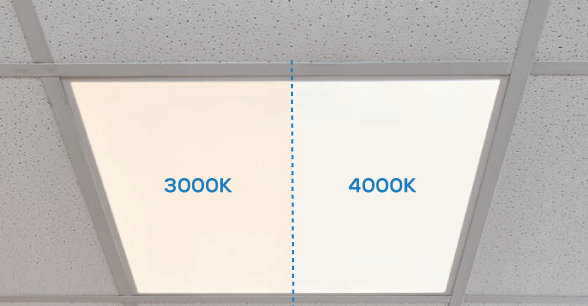 Pragmalux LED-panel 30x120cm Sigma G2 IP44 26-38W 3000K-4000K 2-CCT 3500-5100lm UGR<19 +Driver inkl. GST18i3 (2x28W)