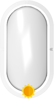 Pragmalux LED Bulkhead Ovalo IP65 5W 3000K-4000K 2-CCT 450lm Wit Ø270x148mm + Daglichtsensor-4