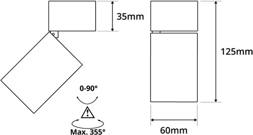 Pragmalux Opbouwspot Penda Rond Kantelbaar wit RAL9003 - Incl. GU10 Fitting-2