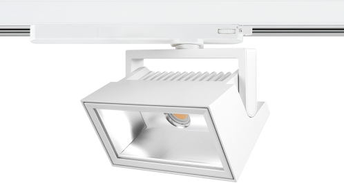 Pragmalux LED 3-Fase Railspot Alto Flood 38W 3000K CRI>90 PW 72Dx98D 4164lm Wit