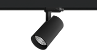Pragmalux LED 3-Fase Railspot Piccolo 7W 2700K CRI>90 33D 674lm Zwart - Fase Dimbaar