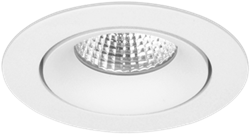 Pragmalux LED Inbouwspot Fasio IP44 Rond 13W 2700K CRI>90 38D 700lm Wit Ø95 Buitenmaat - Gatmaat Ø83 - Dimbaar