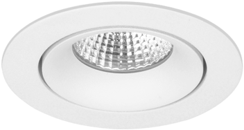 Pragmalux LED Inbouwspot Fasio IP44 Rond 13W 2700K CRI>90 38D 700lm Wit Ø95 Buitenmaat - Gatmaat Ø83 - Dimbaar