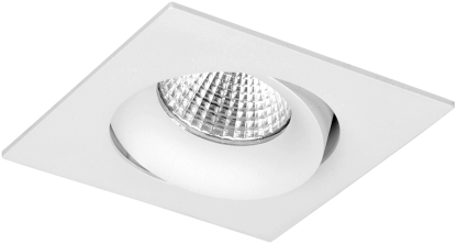 Pragmalux LED Inbouwspot Fasio IP44 Vierkant 13W 3000K CRI>90 38D 740lm Wit Ø95x95 Buitenmaat - Gatmaat Ø83 - Dimbaar