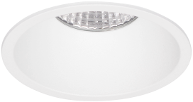 Pragmalux LED Inbouwspot Pico IP44 Vast 12W 2700K CRI>90 38D 650lm Wit Ø82 Buitenmaat - Gatmaat Ø70 - Dimbaar