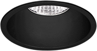 Pragmalux LED Inbouwspot Pico IP44 Vast 12W 3000K CRI>90 38D 700lm Zwart Ø82 Buitenmaat - Gatmaat Ø70 - Dimbaar