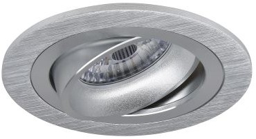 Pragmalux indbygget spot Alpha rund tiltbar aluminium - inkl. GU10 beslag