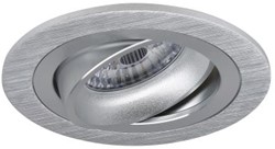 Pragmalux Inbouwspot Alpha Rond Kantelbaar aluminium - Incl. GU10 Fitting