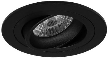 Pragmalux Inbouwspot Alpha Rond Kantelbaar zwart - Incl. GU10 Fitting