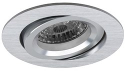 Pragmalux Inbouwspot Aura Rond Kantelbaar aluminium - Incl. GU10 Fitting