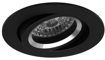Pragmalux Inbouwspot Aura Rond Kantelbaar zwart - Incl. GU10 Fitting