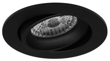 Pragmalux indbygget spotlight Delta rund tiltbar sort RAL9004 - inkl. GU10 Fitting