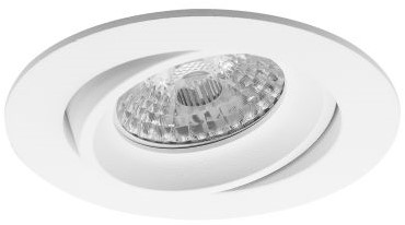 Pragmalux Inbouwspot Delta Rond Kantelbaar wit - Incl. GU10 Fitting