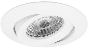 Pragmalux Inbouwspot Orion Rond Kantelbaar wit - Incl. GU10 Fitting