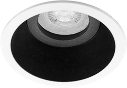 Pragmalux Inbouwspot Zena Rond Kantelbaar Wit/Zwart - Incl. GU10 Fitting