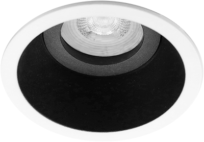 Pragmalux Inbouwspot Zena Rond Kantelbaar Wit/Zwart - Incl. GU10 Fitting