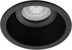 Pragmalux Inbouwspot Zena Rond Kantelbaar Zwart RAL9004 - Incl. GU10 Fitting