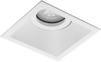 Pragmalux Inbouwspot Zena Vierkant Kantelbaar wit RAL9003 - Incl. GU10 Fitting