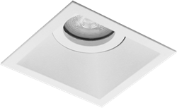 Pragmalux Inbouwspot Zena Vierkant Kantelbaar wit RAL9003 - Incl. GU10 Fitting