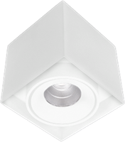 Pragmalux LED Opbouwspot Kaja 1V 11W 2700K CRI>93 38° 660lm Ø100x100 Buitenmaat - Hoogte Ø100 Wit - Dimbaar