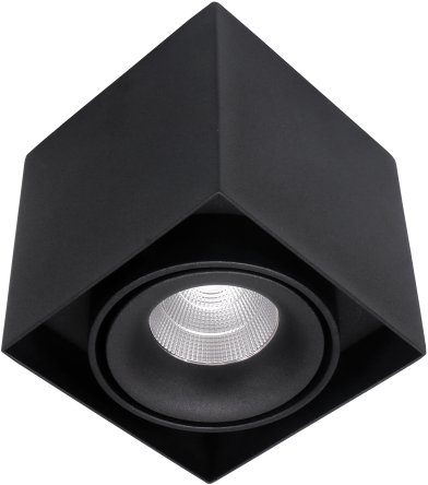 Pragmalux LED Opbouwspot Kaja 1V 11W 3000K CRI>93 38° 700lm Ø100x100 Buitenmaat - Hoogte Ø100 Zwart - Dimbaar