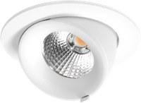 Pragmalux LED Richtspot Adjusto Mini 12W 3000K CRI>95 38D 740lm Wit Ø95 F - G Ø80