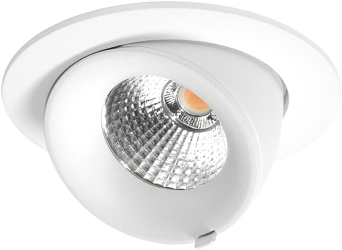 Pragmalux LED Richtspot Adjusto Mini 12W 4000K CRI>95 38D 820lm Wit Ø95 F - G Ø80 - Dimbaar