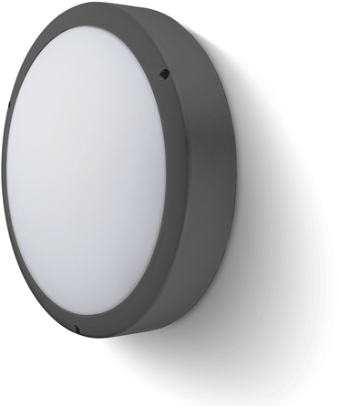 Pragmalux LED Bulkhead Venus G2 Ø300 Ring Grey RAL7016