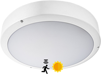 Pragmalux LED Bulkhead Venus G2 IP65 8W-18W 3000K-5000K 3-CCT 900-2025lm Ø300 + Step-dim daglicht & bewegingssensor Excl. Ring