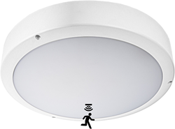 Pragmalux LED Bulkhead Venus G2 IP65 8W-18W 3000K-5000K 3-CCT 900-2025lm Ø300 + Step-dim bewegingssensor Excl. Ring