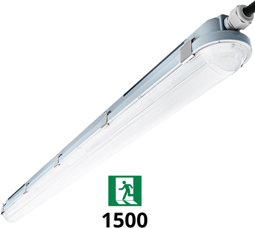 Pragmalux LED TL Waterdicht Armatuur Hermes IP66 150cm 24-42W 4000K 3750-6100lm (2x58W) + Noodverlichting