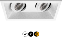 Inbouwspot Zena 2V Vierkant