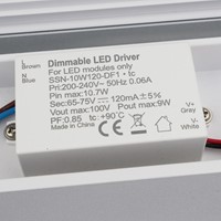 Pragmalux LED Spiegelarmatuur Aqualis rond IP44 IK08 555mm 10W 1100-1350lm 2700K-3000K-4000K 3-CCT zwart RAL9005-4