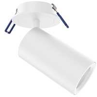 Pragmalux Half-inbouwspot Ario zaagmaat Ø70 wit RAL9003 - Incl. GU10 Fitting en junction box
