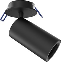 Pragmalux Half-inbouwspot Ario zaagmaat Ø70 zwart - Incl. GU10 Fitting en junction box