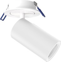 Pragmalux Half-inbouwspot Ario zaagmaat Ø80 wit RAL9003 - Incl. GU10 Fitting en junction box