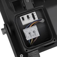 Pragmalux LED Breedstraler Auva G3 IP66 C4 120-200W 3000K-5000K 3CCT 19500-32500lm asymmetrisch incl. photocell zwart RAL9004-5