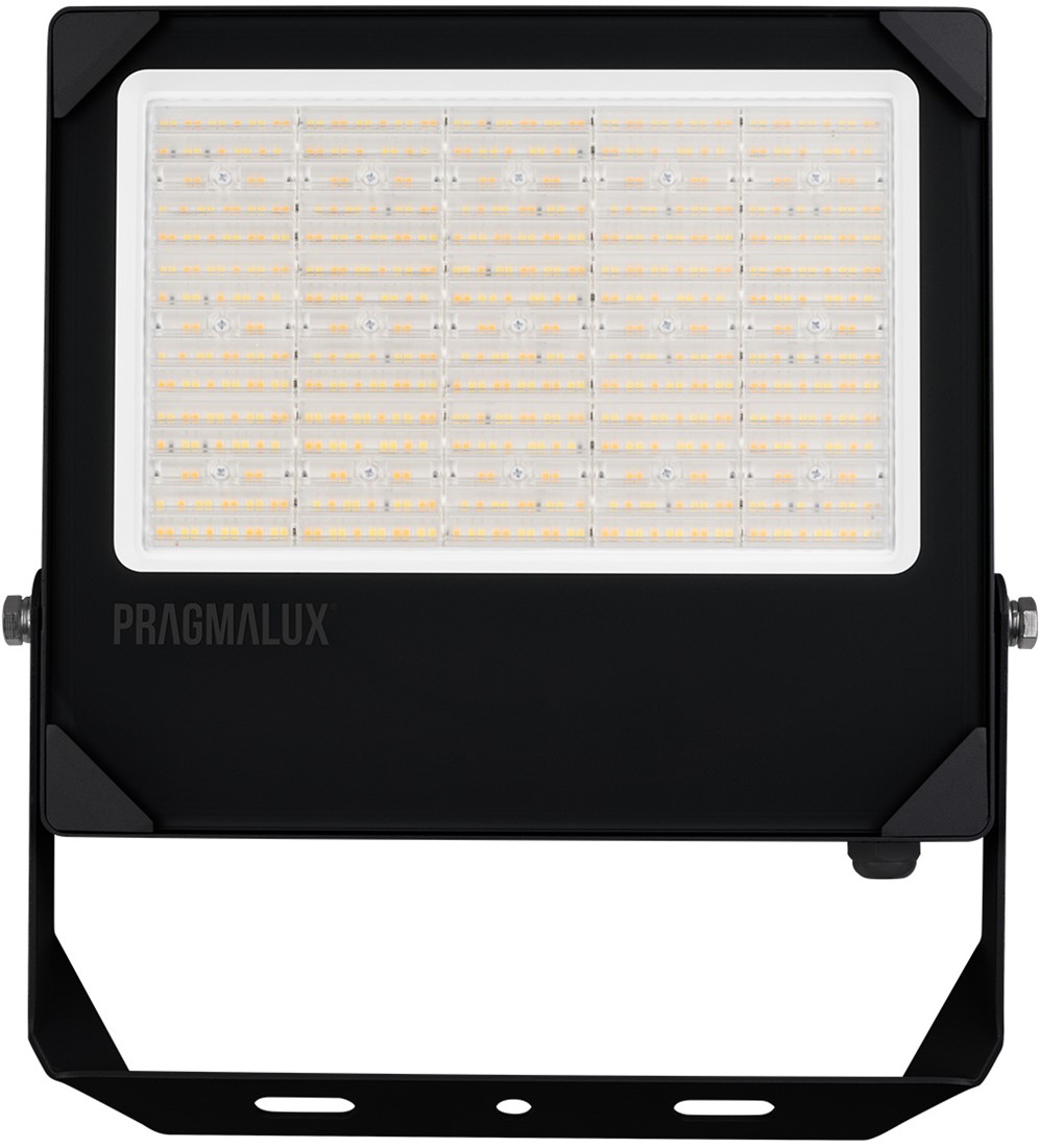 Pragmalux LED projektør Auva G3 IP66 C4 120-200W 3000K-5000K 3CCT 19500-32500lm asymmetrisk sort RAL9004 DALI2
