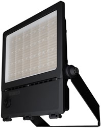 Pragmalux LED Breedstraler Auva G3 IP66 C4 180-300W 3000K-5000K 3CCT 30300-51500lm asymmetrisch zwart RAL9004  DALI2