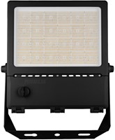 Pragmalux LED Breedstraler Auva G3 IP66 C4 180-300W 3000K-5000K 3CCT 30300-51500lm asymmetrisch zwart RAL9004-1