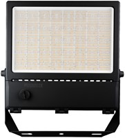 Pragmalux LED Breedstraler Auva G3 IP66 C4 300-500W 3000K-5000K 3CCT 50000-85000lm asymmetrisch zwart RAL9004-1