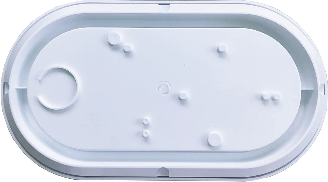 Pragmalux LED Bulkhead Ovalo IP65 5W 3000K-4000K 2-CCT 450lm Sort Ø270 + Dagslyssensor